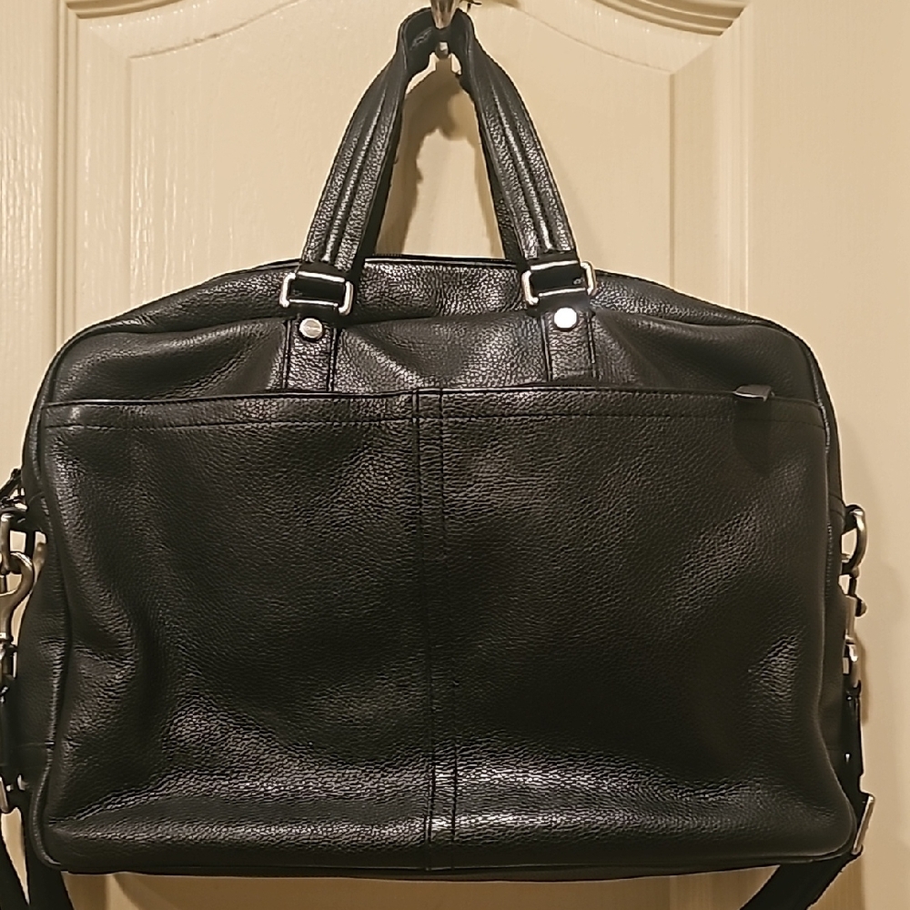 Black Leather Men's Bag